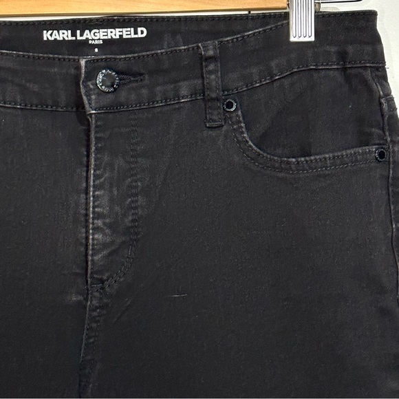 Karl Lagerfeld black denim jeans with studded back pocket detailing - Picture 4 of 7